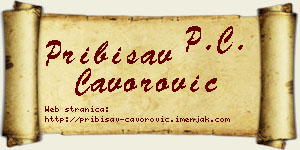 Pribisav Čavorović vizit kartica